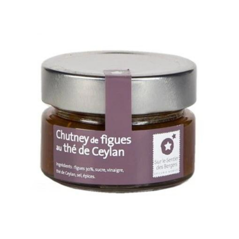 Chutney de figues au thé de Ceylan 90g - Sur le Sentier des Bergers