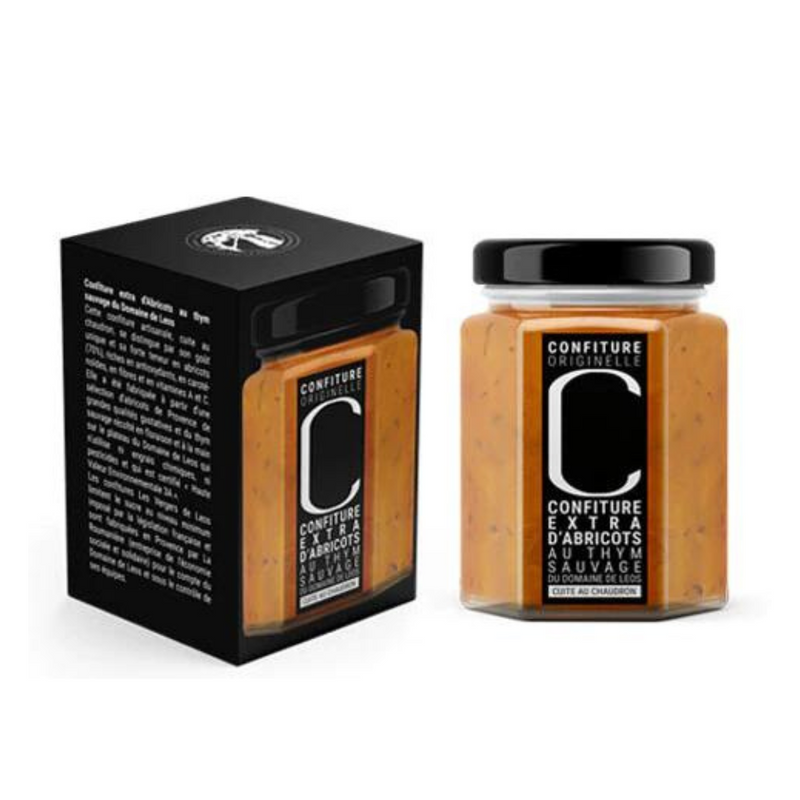 Confiture C Abricot et Thym sauvage 328g - Domaine de Leos