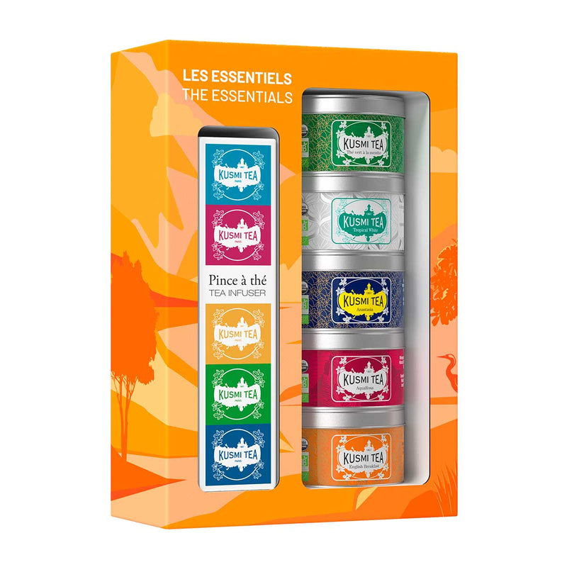 Coffret bio Les Essentiels Thé noir, thé vert et infusion en vrac - Kusmi Tea