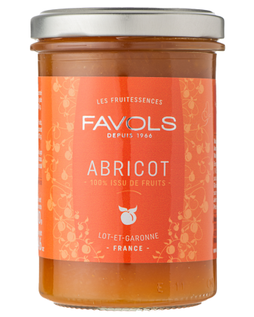 Confiture abricots 100% fruits 240g
