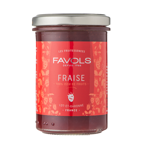 Confiture fraise 100% fruits 240g