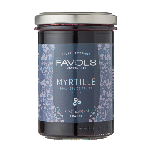 Confiture myrtille 100% fruits 240g
