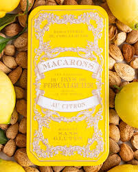 Boite métal macarons de Provence au citron 230g