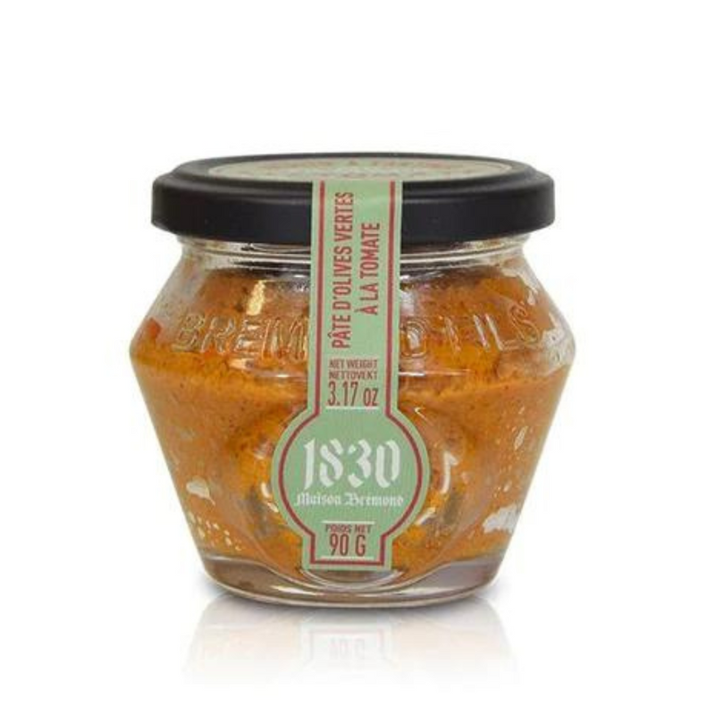 Pâte d'olives vertes à la tomate 90G - Maison Brémond