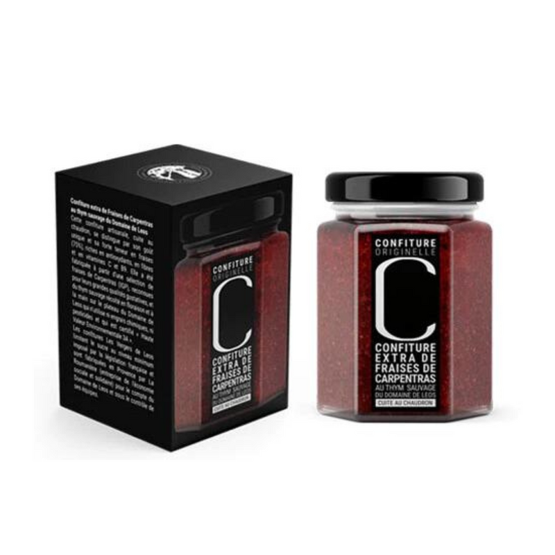 Confiture C Fraise de Carpentras et Thym sauvage 328g - Domaine de Leos