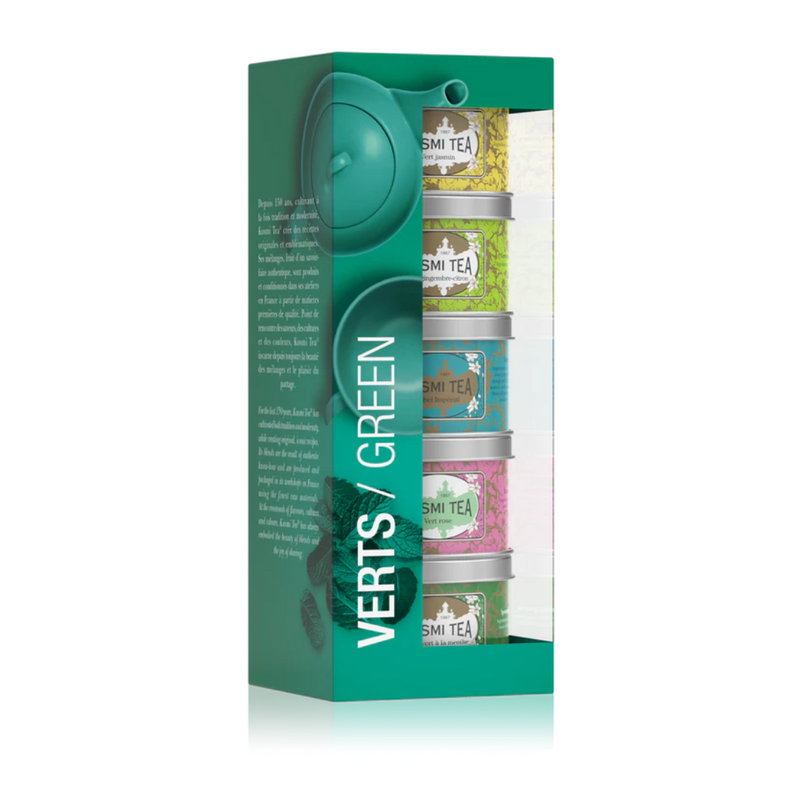 Coffret Les Verts: Assortiment de thés verts bios en vrac - Kusmi Tea