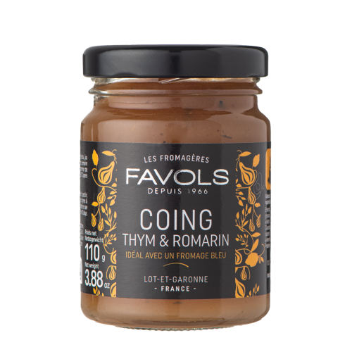 Les fromagères – délice coing thym romarin	110g