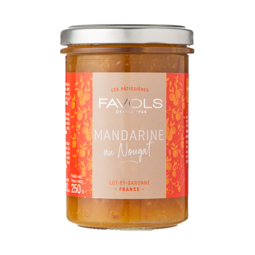 Confiture gourmande mandarine nougat	250g